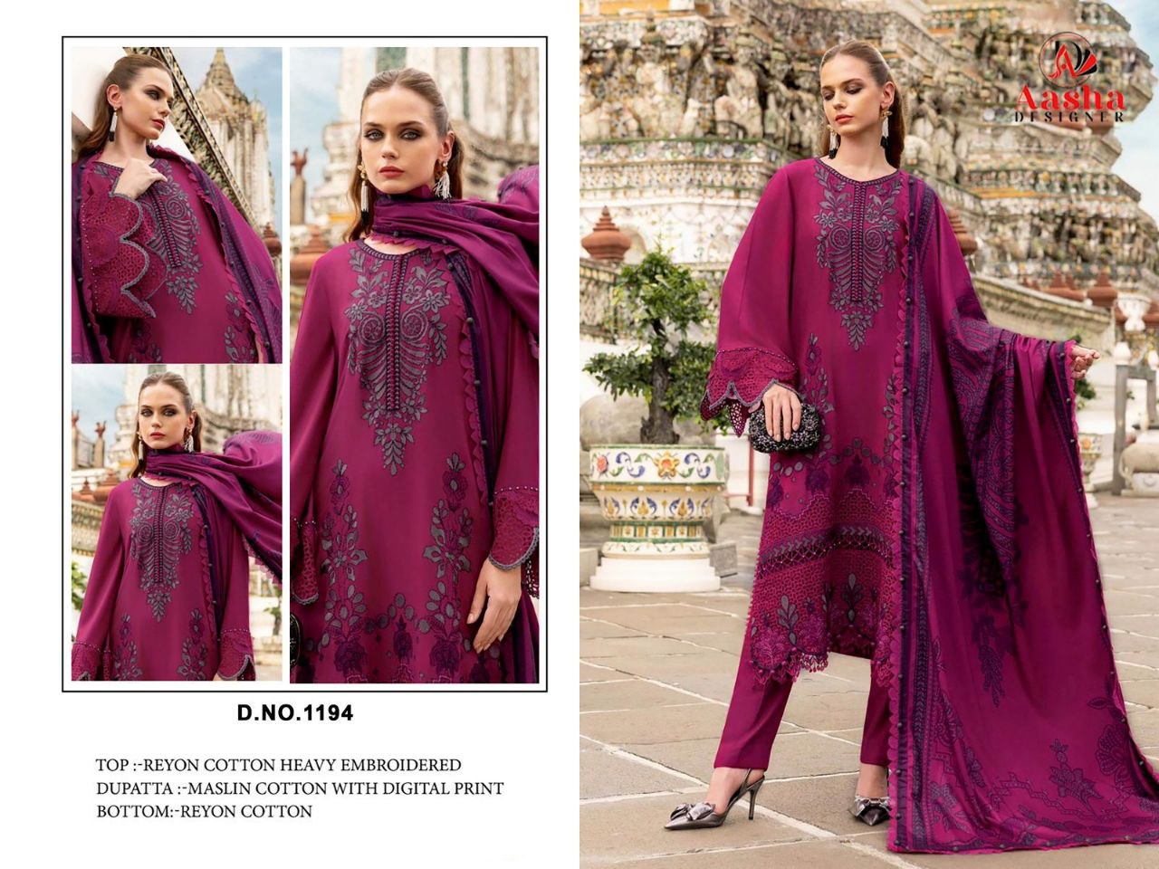1194 Aasha Designer Pakistani Salwar Suit