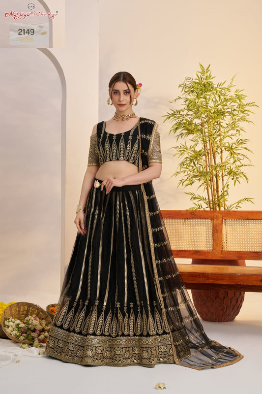 2149 Black Kelaya Vol-10 Narayani Fashion House Butterfly Net Lehenga Choli