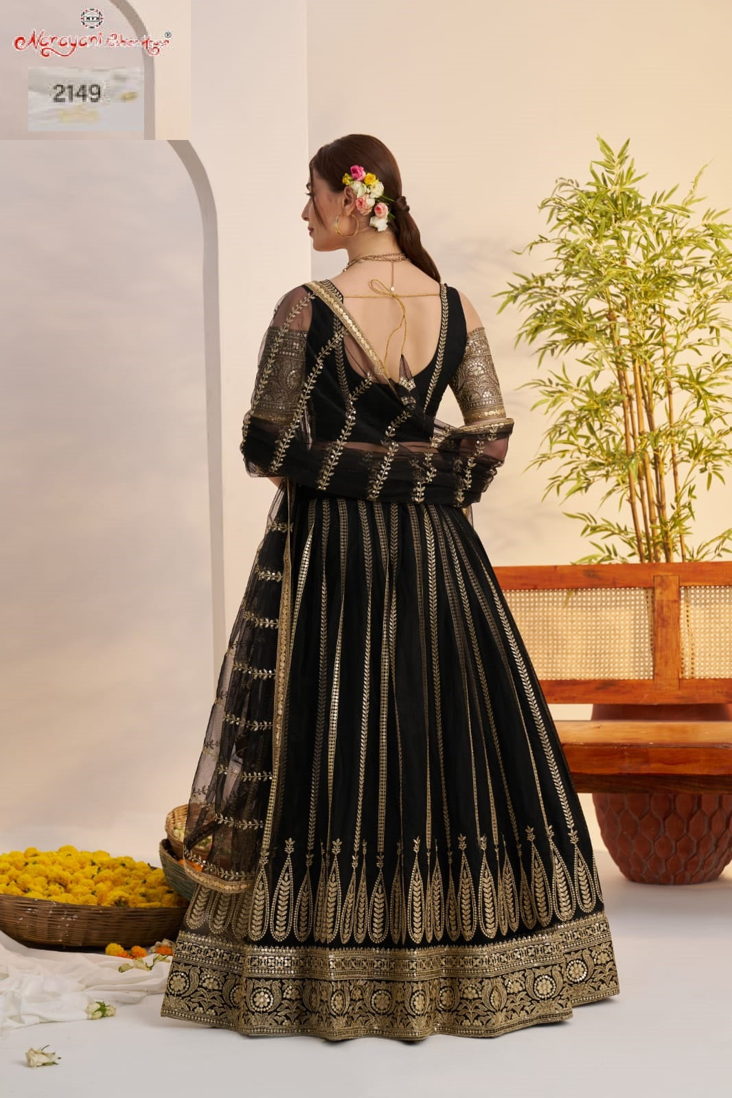 2149 Black Kelaya Vol-10 Narayani Fashion House Butterfly Net Lehenga Choli