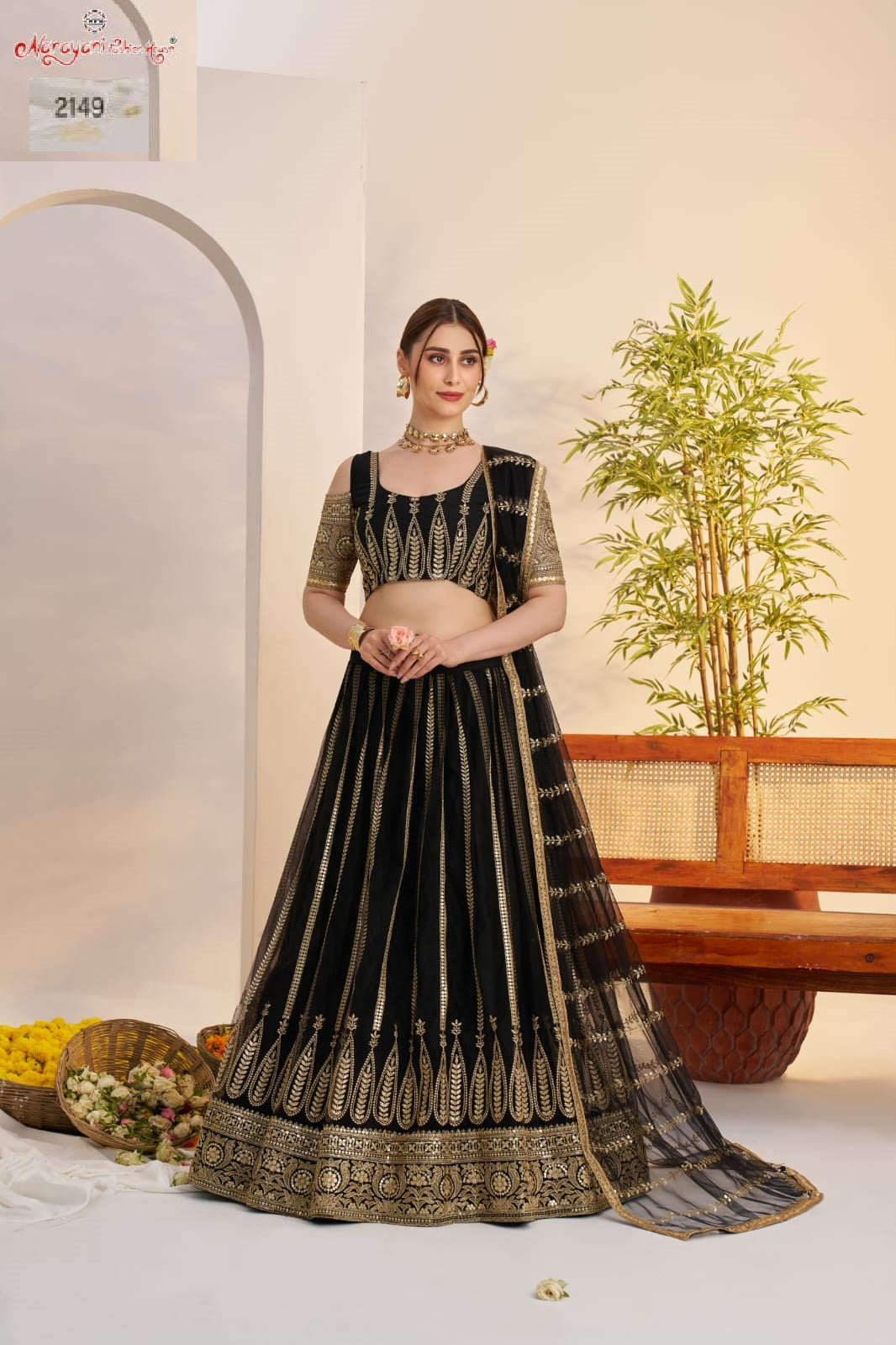 2149 Black Kelaya Vol-10 Narayani Fashion House Butterfly Net Lehenga Choli