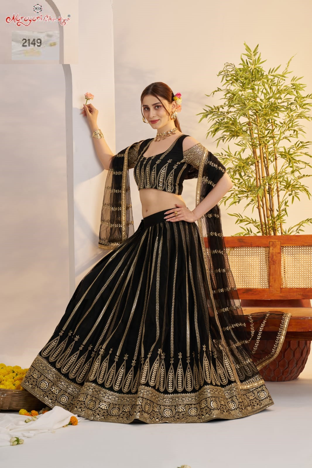 2149 Black Kelaya Vol-10 Narayani Fashion House Butterfly Net Lehenga Choli