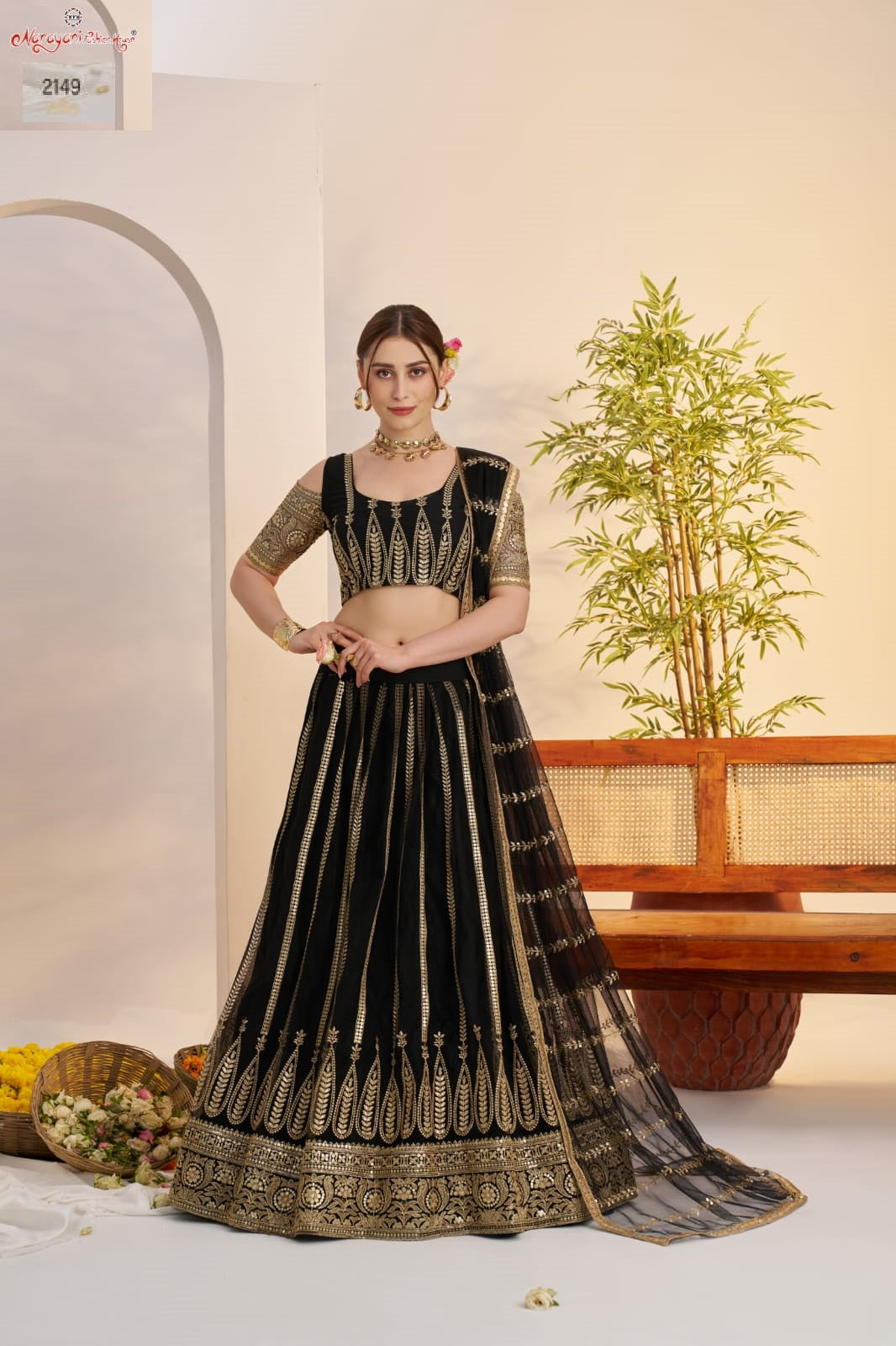 2149 Black Kelaya Vol-10 Narayani Fashion House Butterfly Net Lehenga Choli