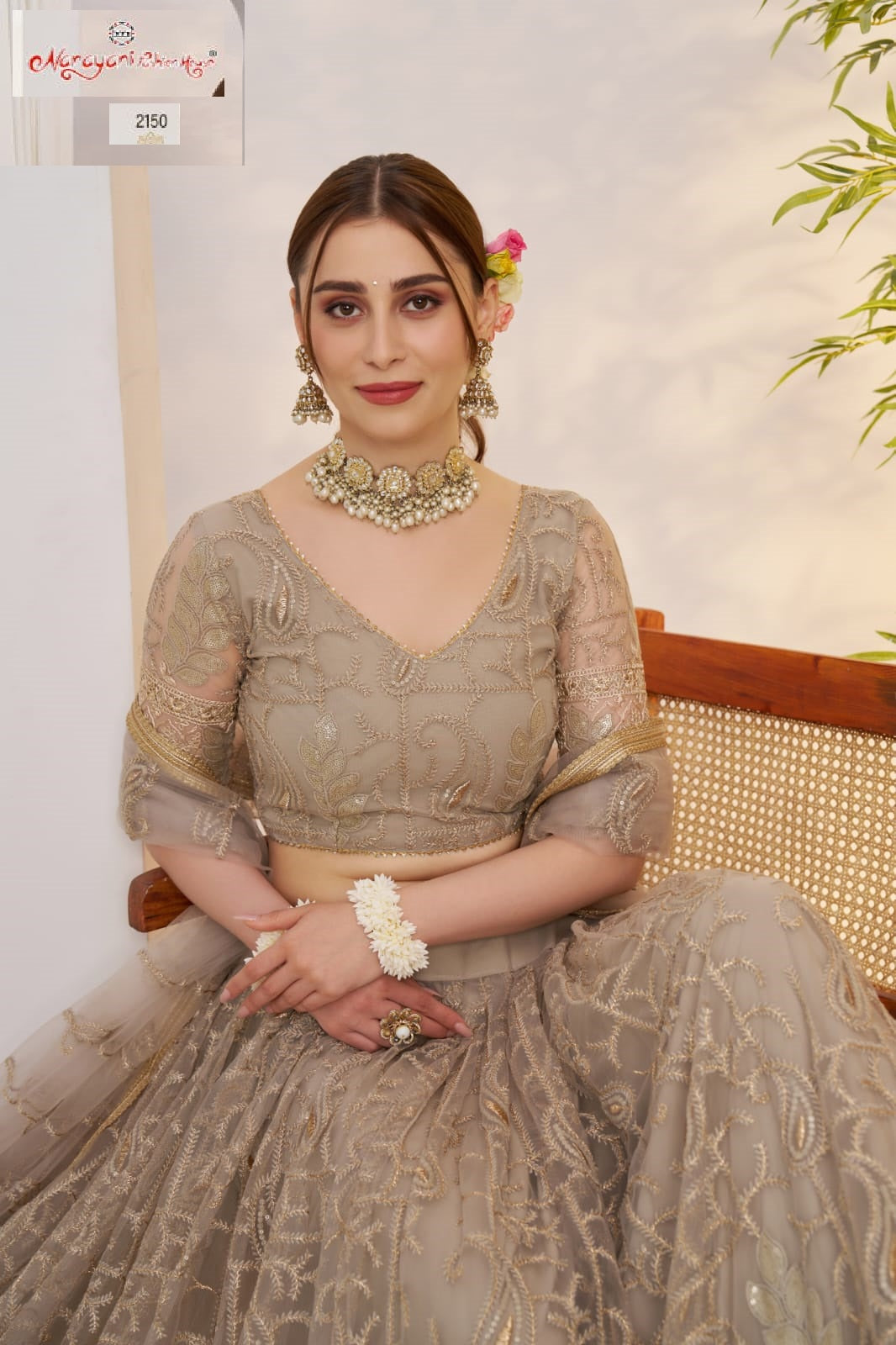 2150 Matellic Gary Kelaya Vol-10 Narayani Fashion House Butterfly Net Lehenga Choli