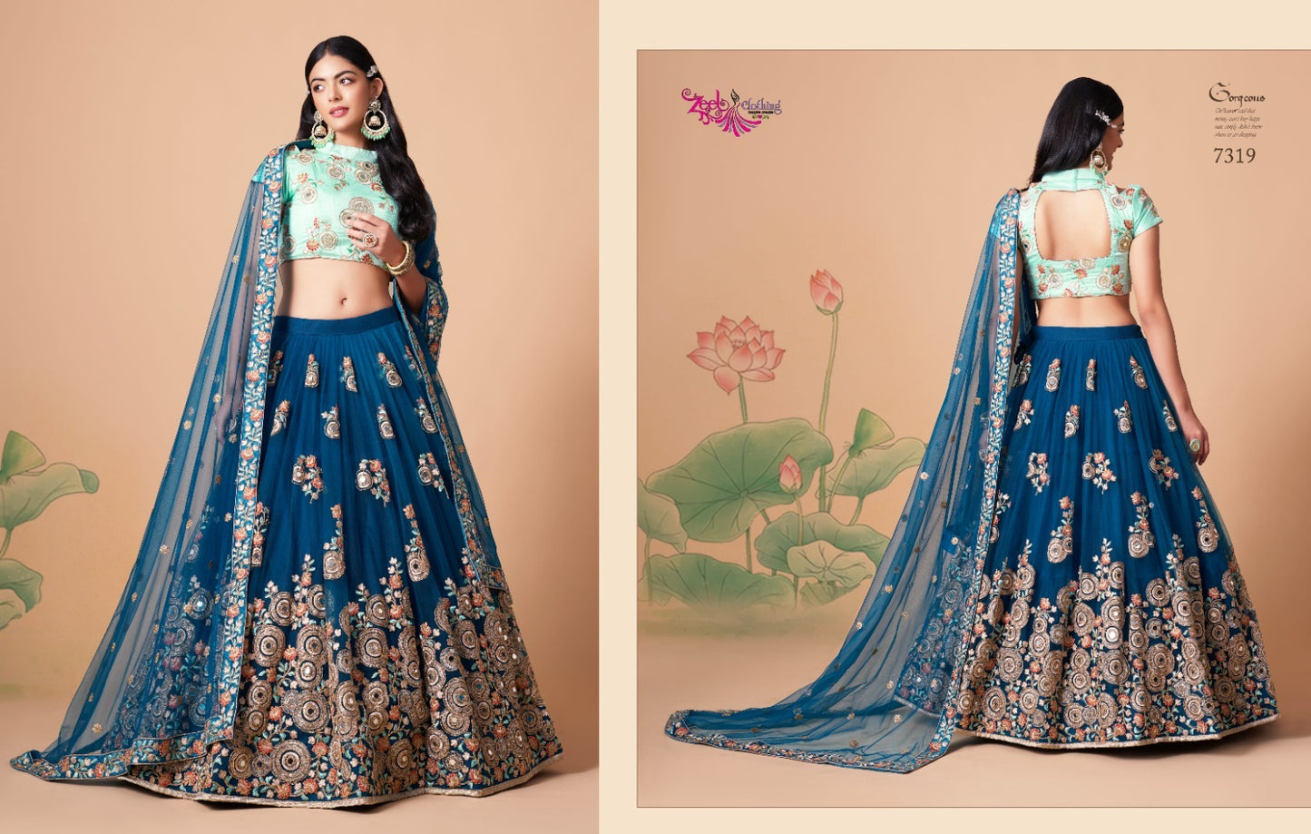 7319 Neo Romantic Vol 3 Zeel Lehenga Choli