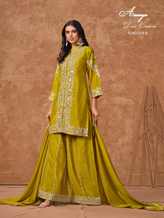 215A Aanaya Vol 215 Dani Creation Silk Unstitched Suits