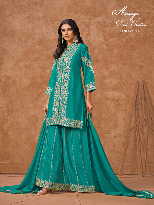 215C Aanaya Vol 215 Dani Creation Silk Unstitched Suits