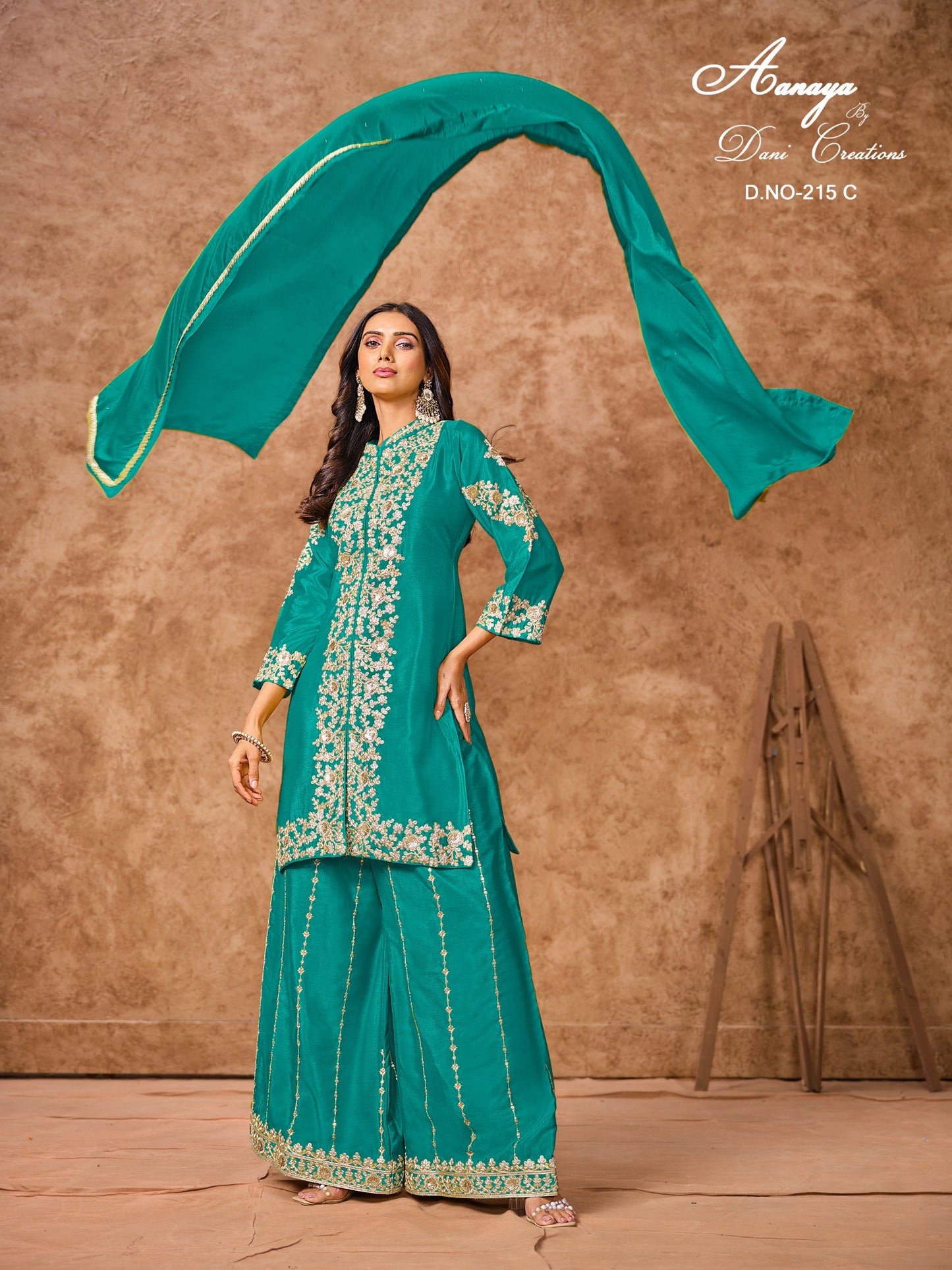 215C Aanaya Vol 215 Dani Creation Silk Unstitched Suits