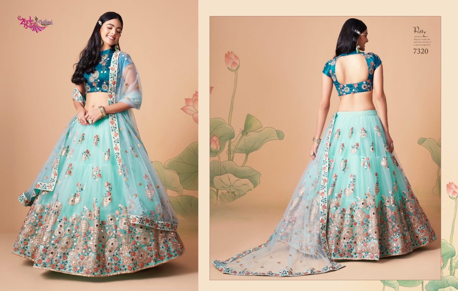 7320 Neo Romantic Vol 3 Zeel Lehenga Choli