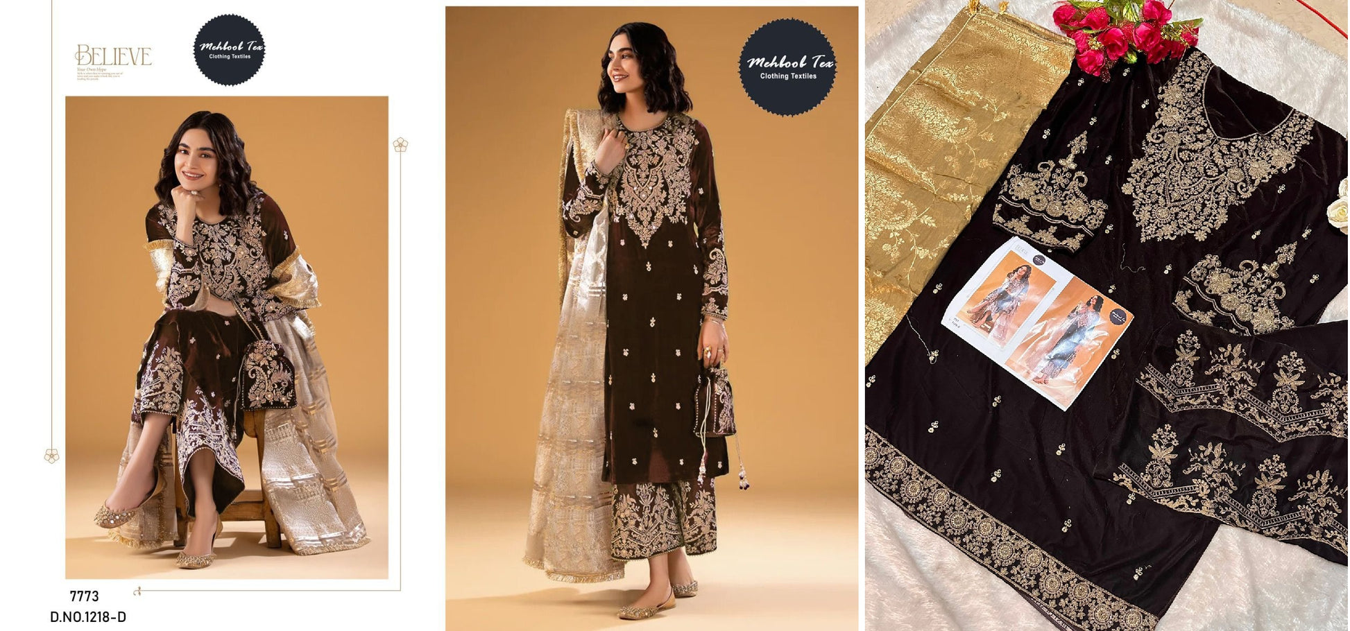 1218D Mehboob Tex Pakistani Salwar Suits