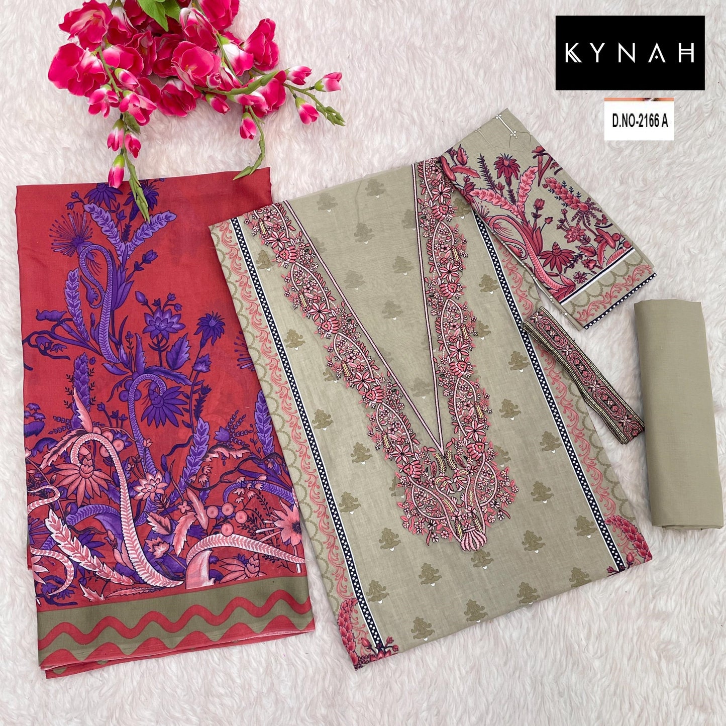 2166A Kynah Print Pakistani Salwar Suits
