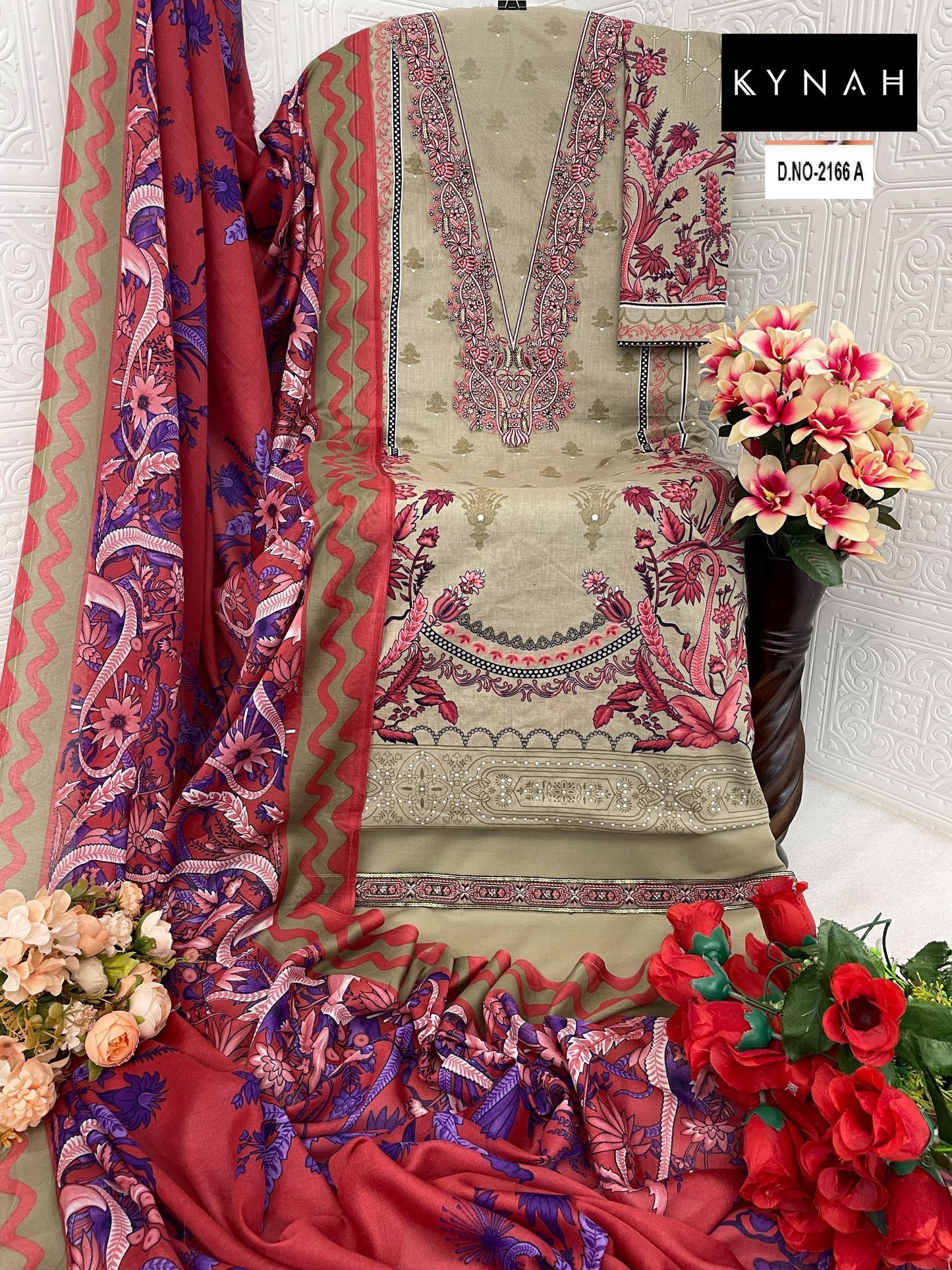 2166A Kynah Print Pakistani Salwar Suits
