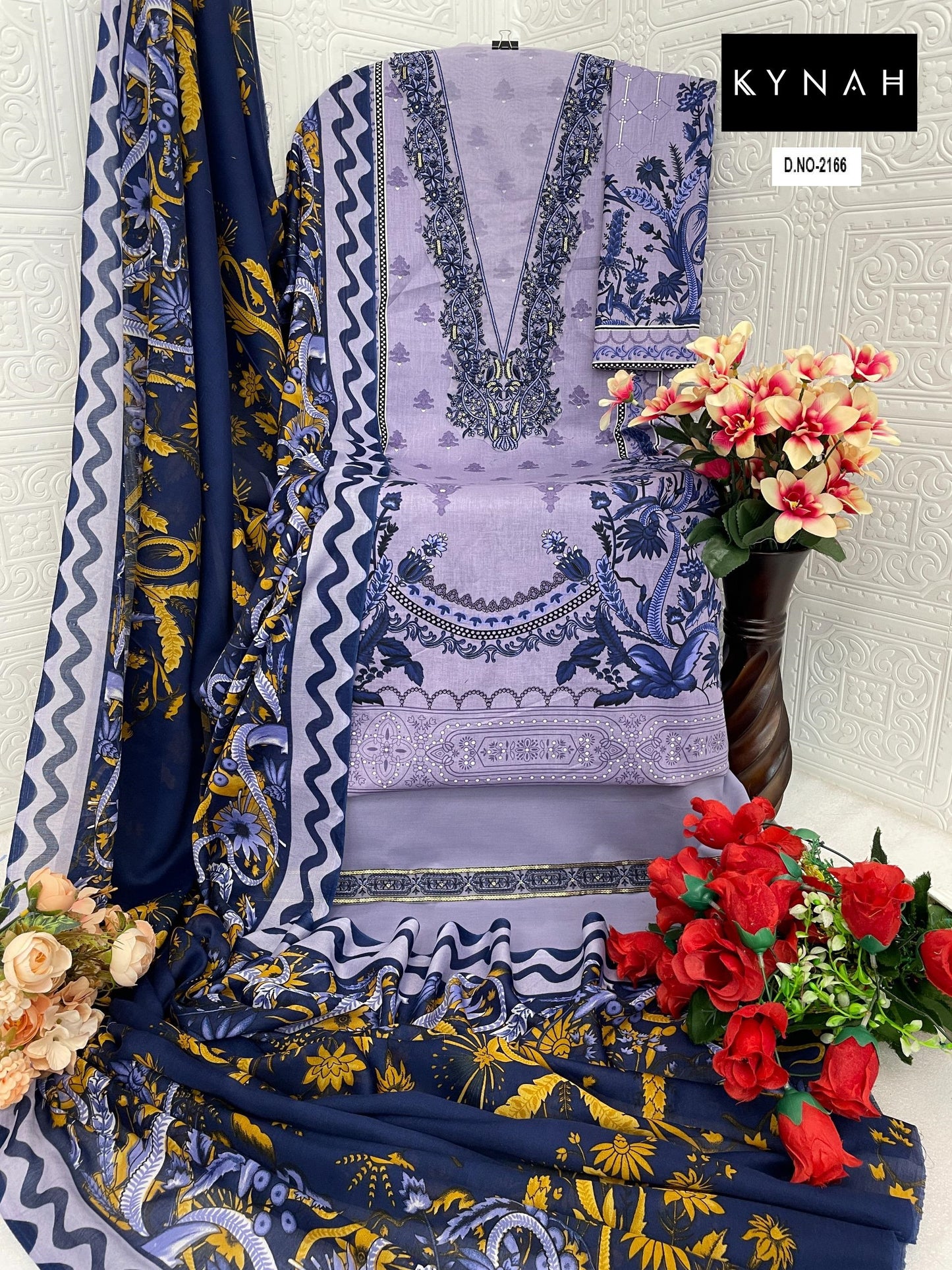 2166 Kynah Print Pakistani Salwar Suits