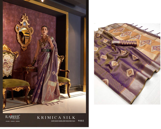 9002 Krimica Silk Rajbeer Sarees