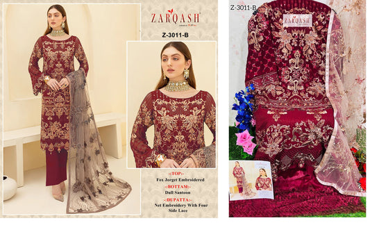 3011-B Zarqash Pakistani Salwar Suits