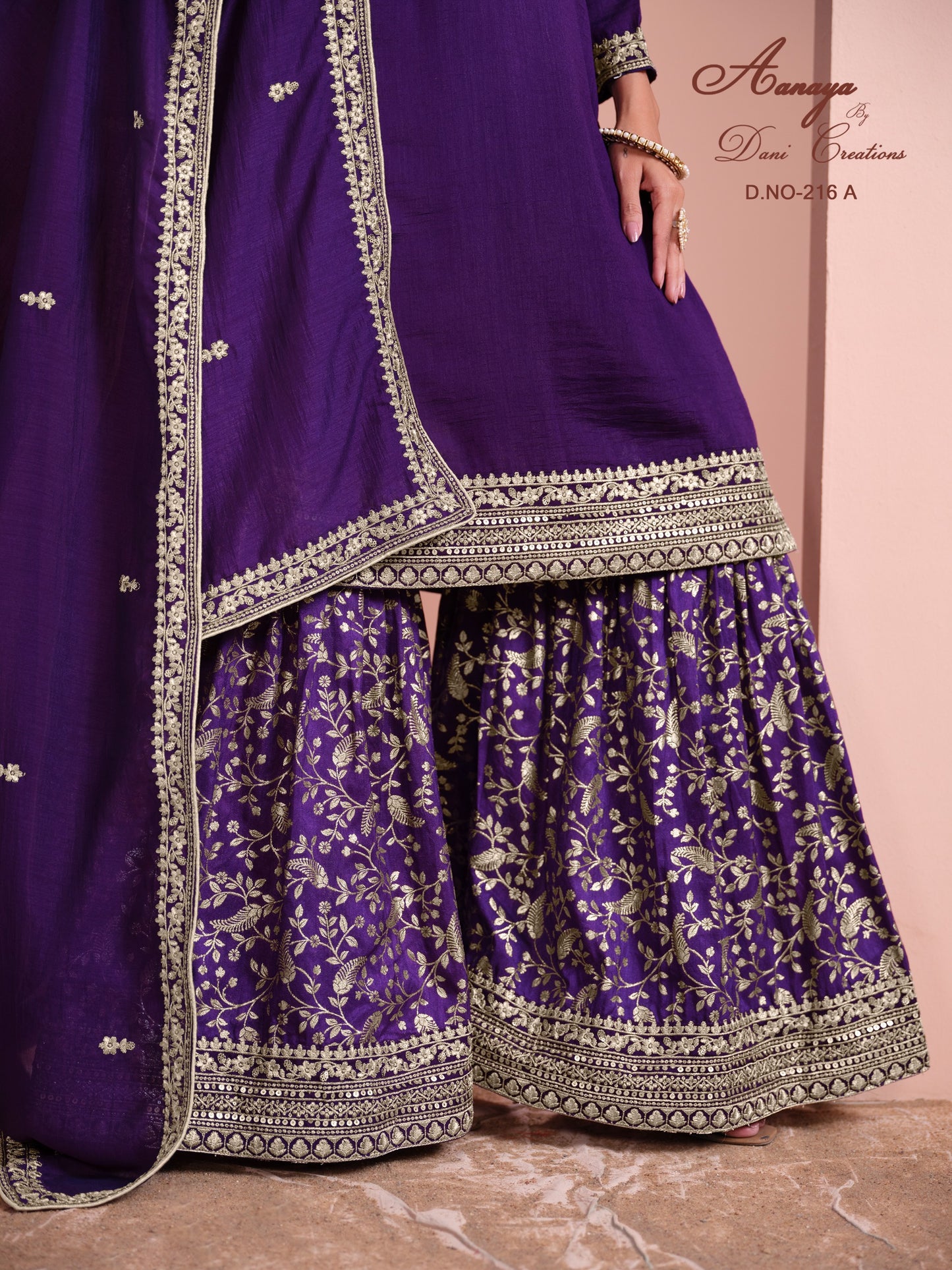 216A Aanaya Vol 216 Dani Creation Art Silk Unstitched Suits