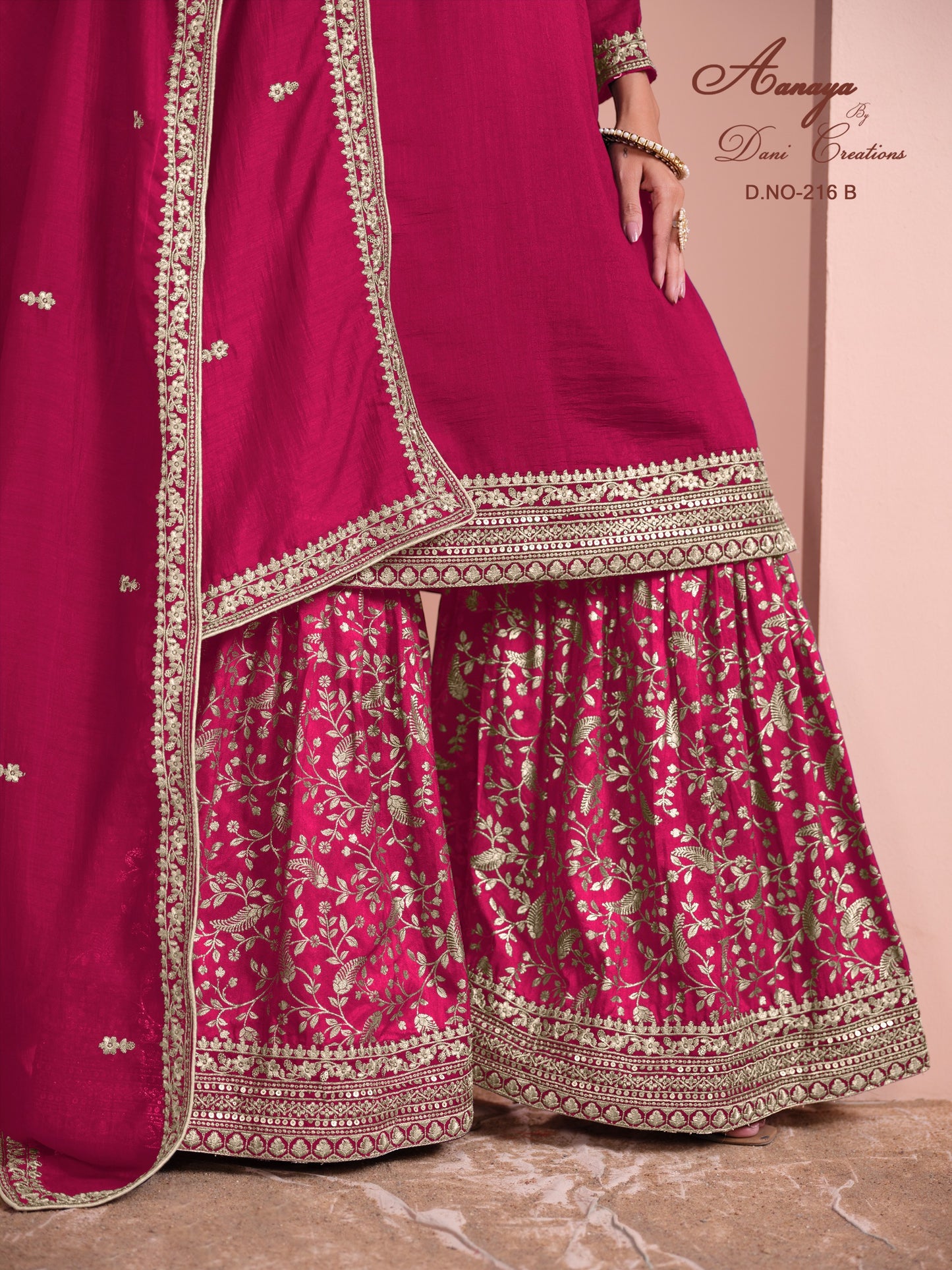 216B Aanaya Vol 216 Dani Creation Art Silk Unstitched Suits