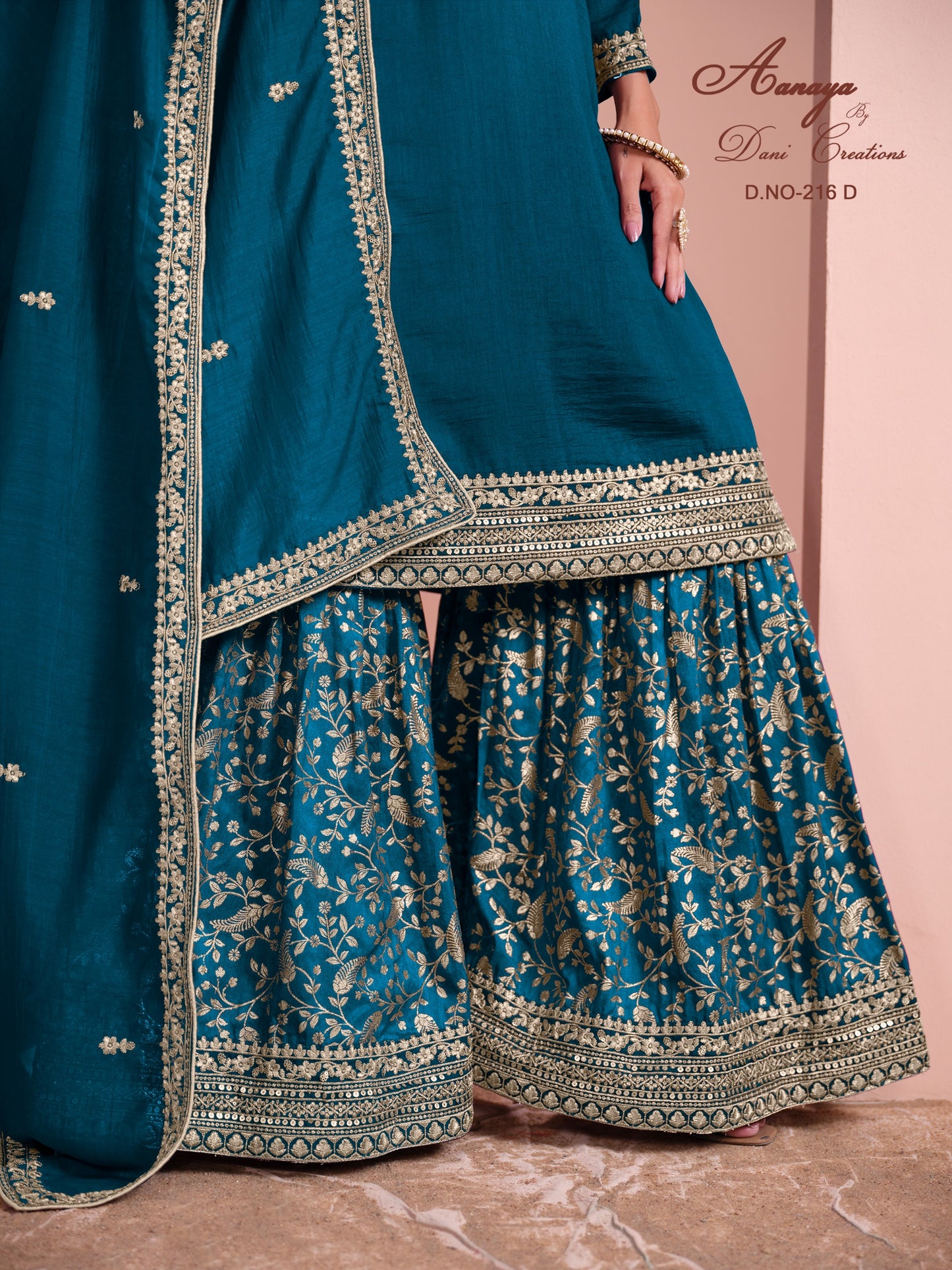 216D Aanaya Vol 216 Dani Creation Art Silk Unstitched Suits