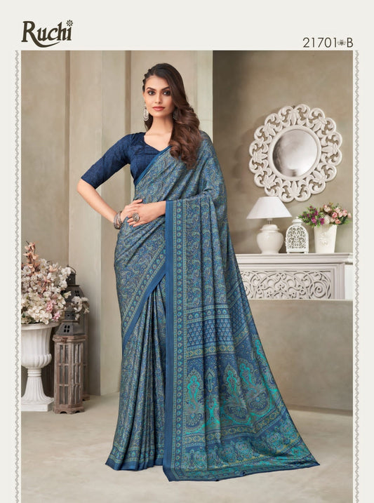 21701-B Vivanta Silk 18Th Edition Ruchi Silk Crepe Sarees