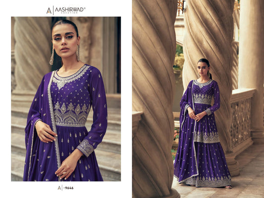 9646 Sadaf Aashirwad Creation Readymade Suits