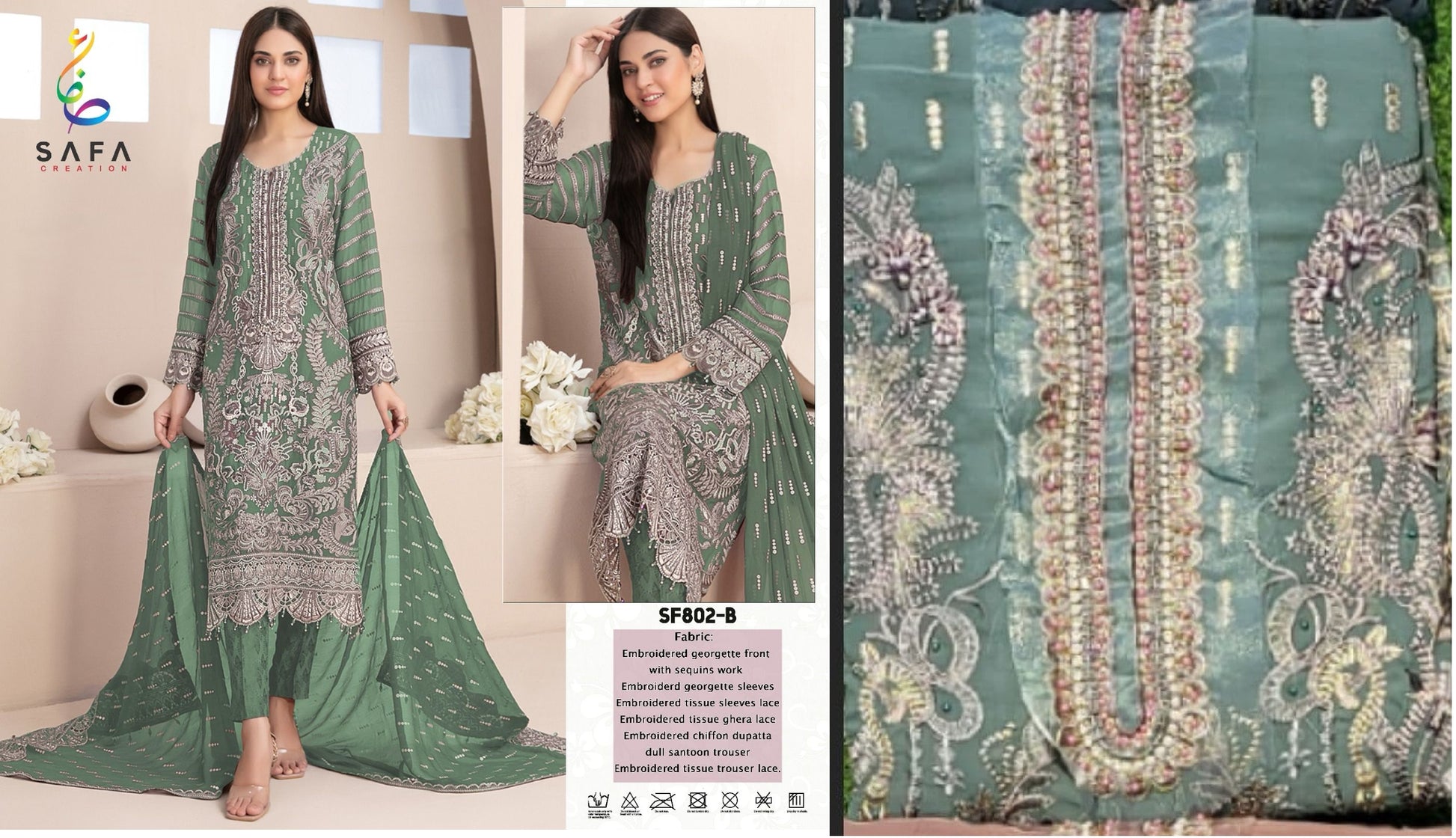 802B Safa Creation Pakistani Salwar Suits