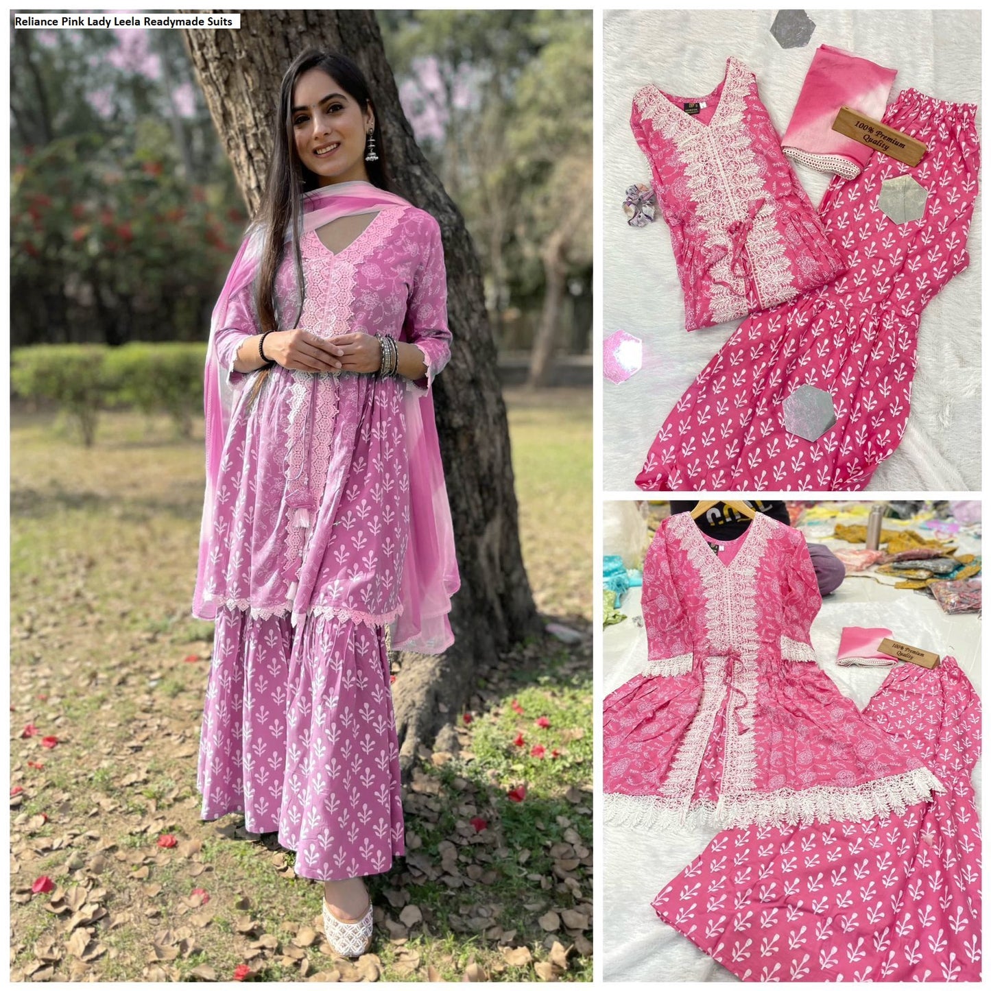 Reliance Pink Lady Leela Readymade Suits