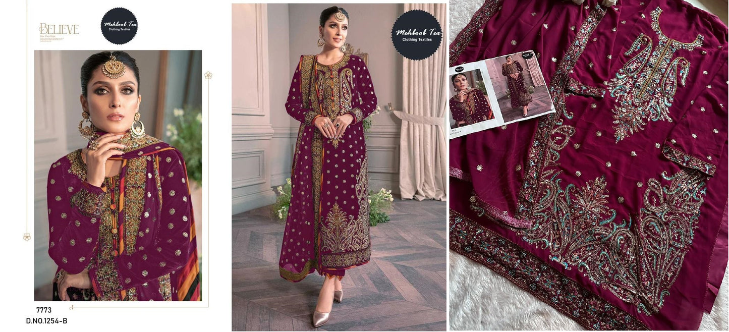 1254B Mehboob Tex Pakistani Salwar Suits