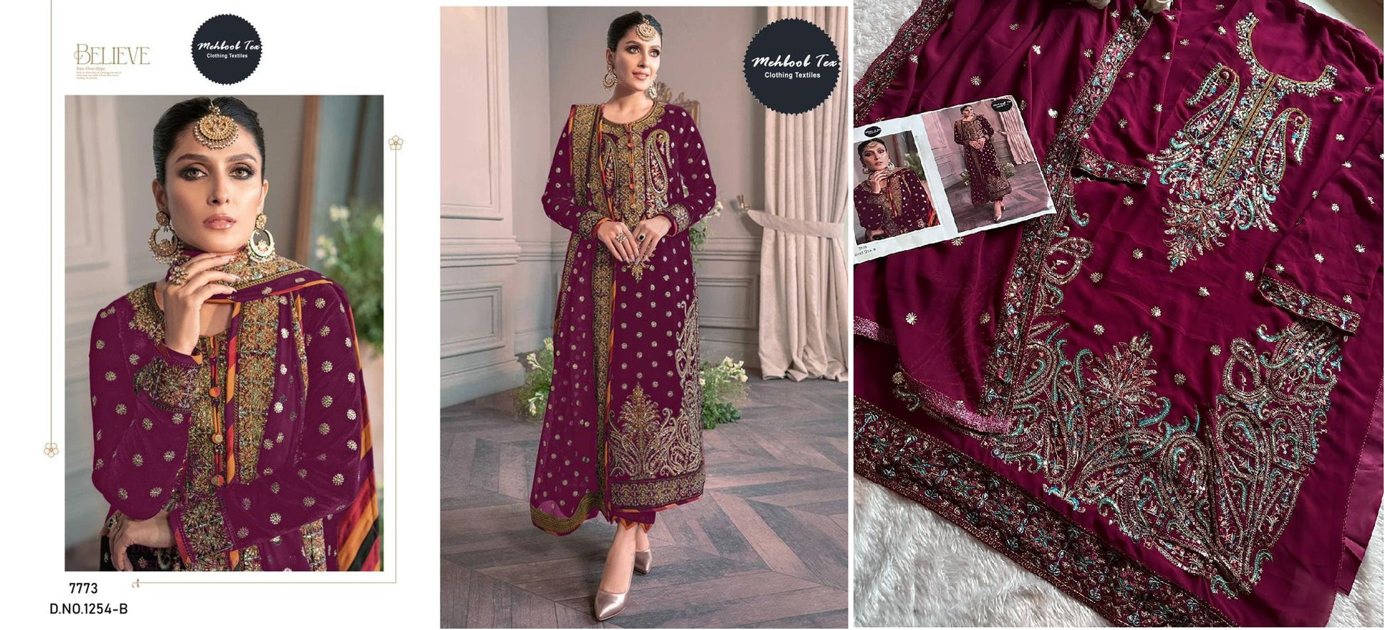1254B Mehboob Tex Pakistani Salwar Suits