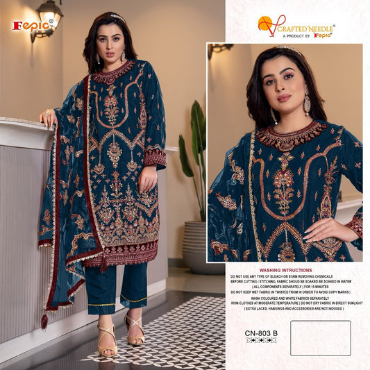 803B Crafted Needle Pakistani Readymade Suits