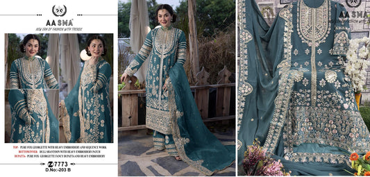 203B Aasma Pakistani Salwar Suits
