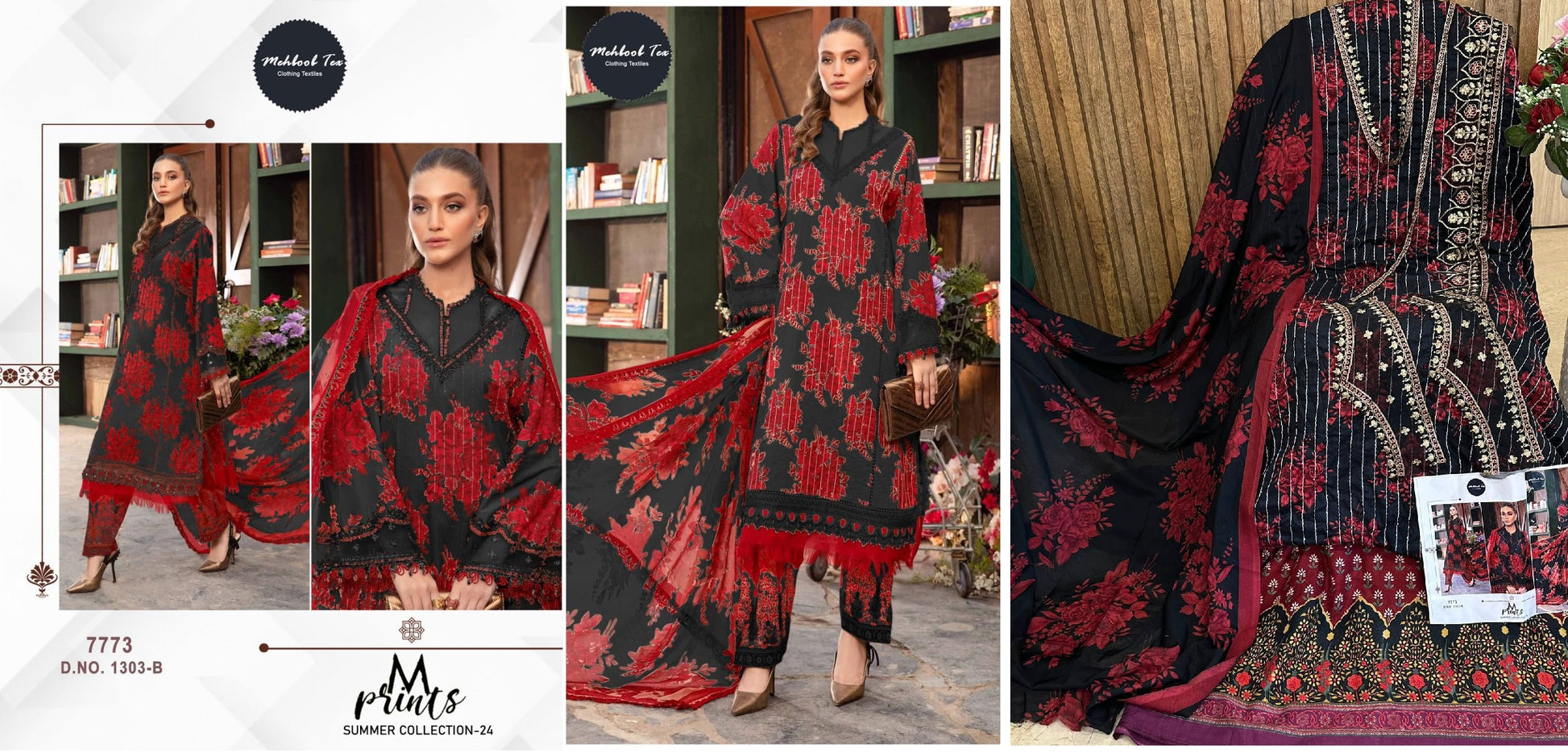 1303B Mehboob Tex Pakistani Salwar Suits