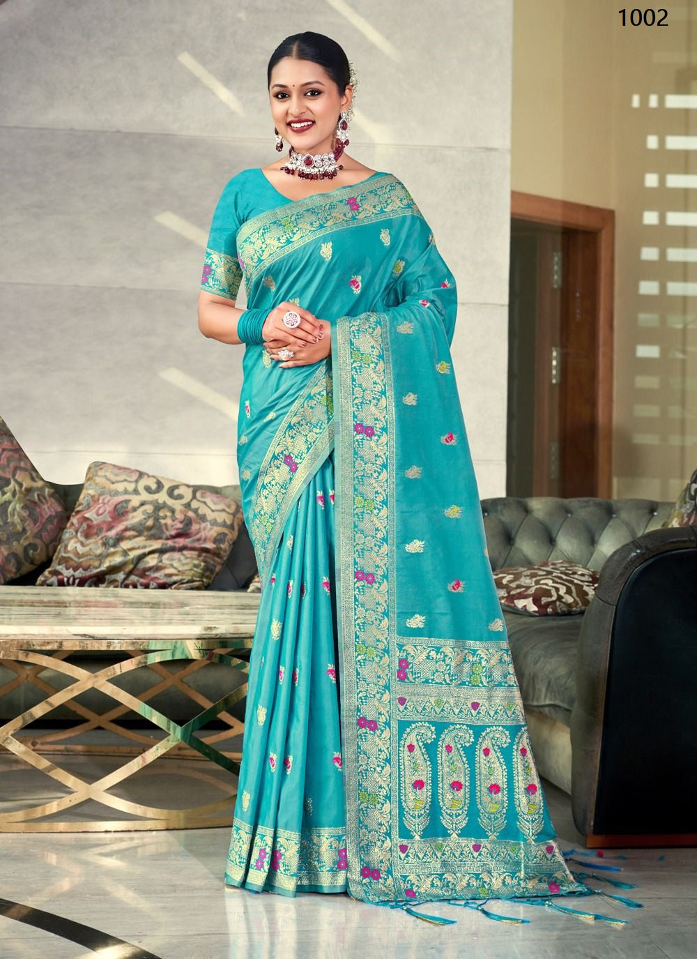 1002 Varsha Vol 6 Bunawat Sarees