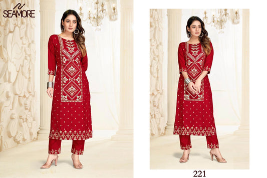 221 Moonmoon Seamore Kurti Pant Set