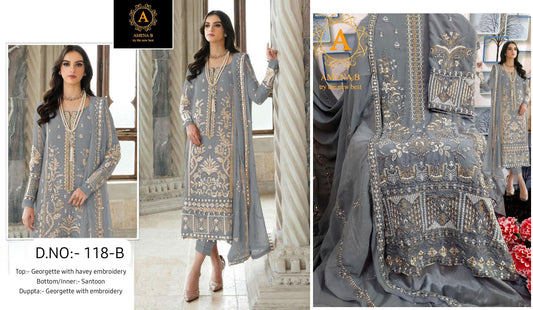 118B Amena B Pakistani Salwar Suits