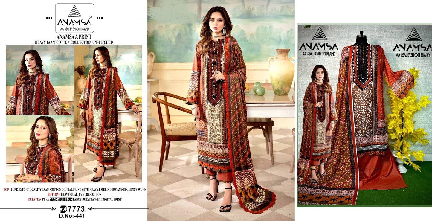 441 Anamsa Pakistani Salwar Suits