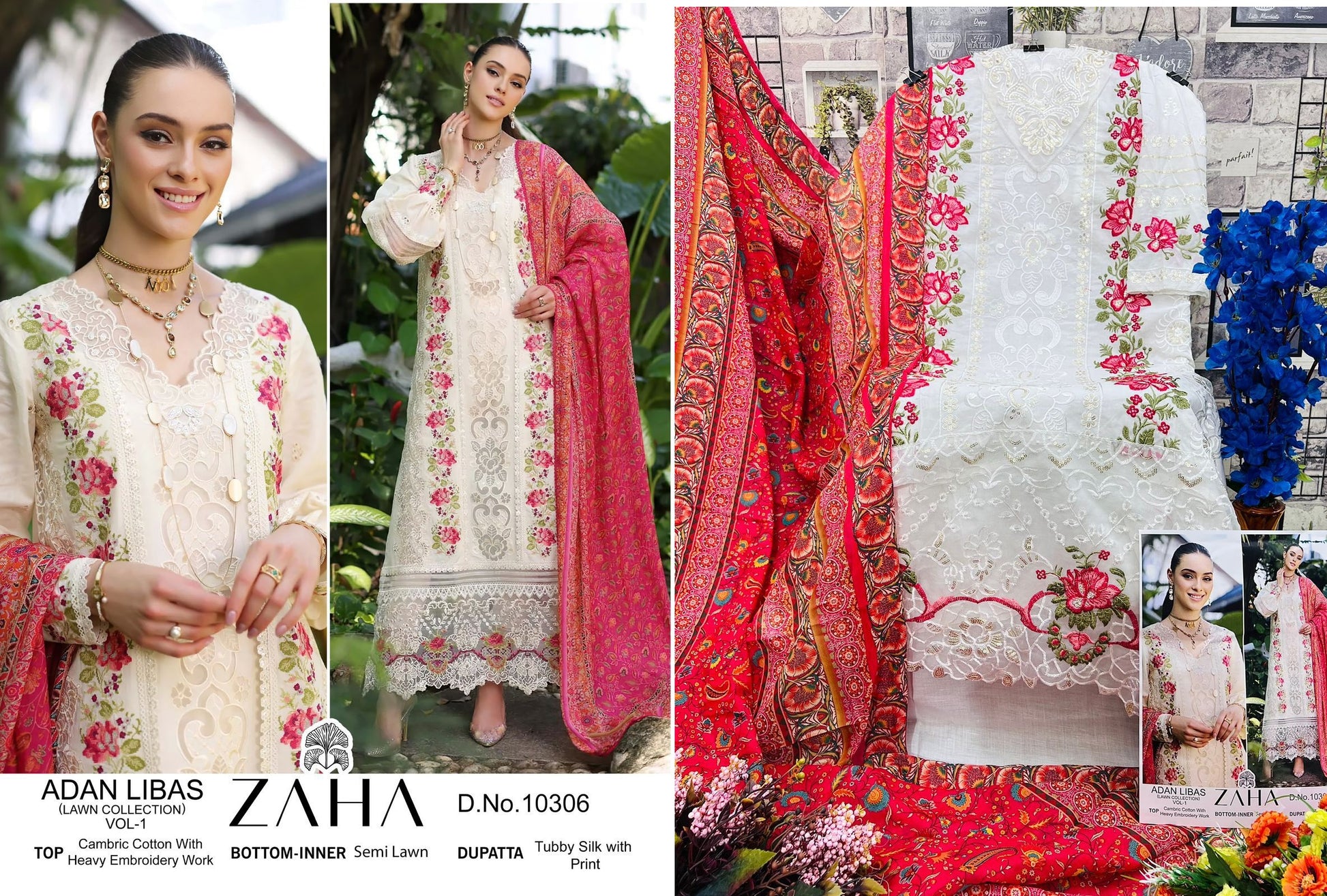 10306 Adan Libas Zaha Pakistani Salwar Suits