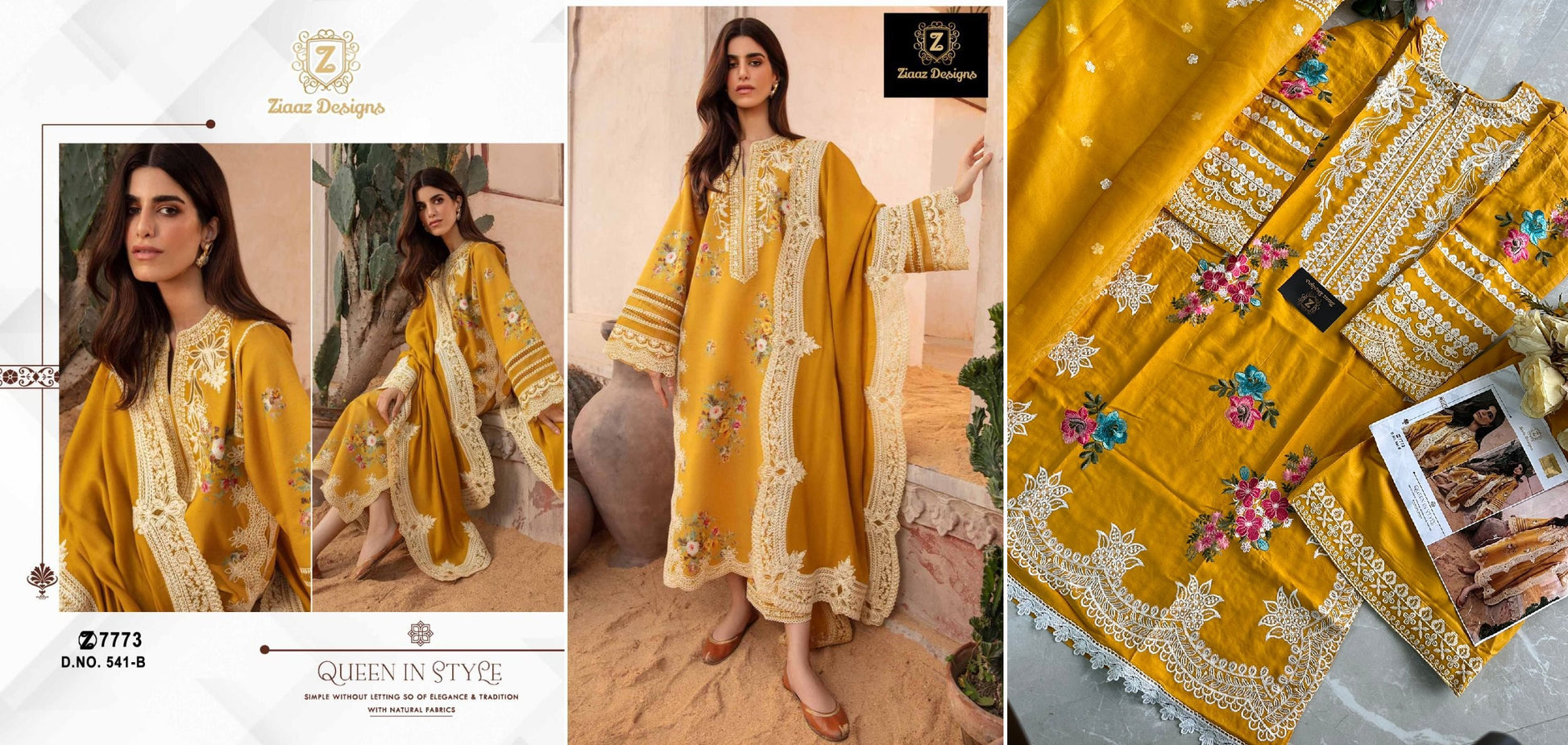 541B Ziaaz Designs Pakistani Salwar Suits