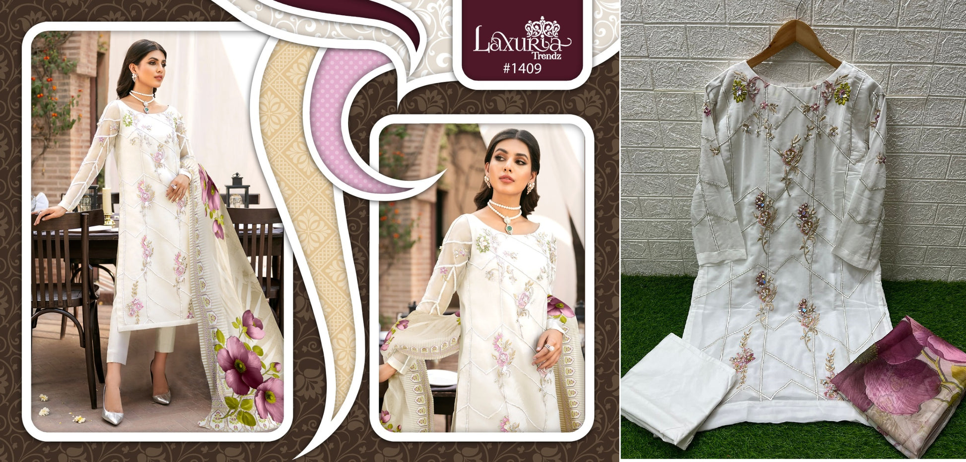 1409 Laxuria Trendz Pakistani Readymade Suits