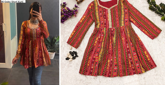 96 Qubo Short Kurti