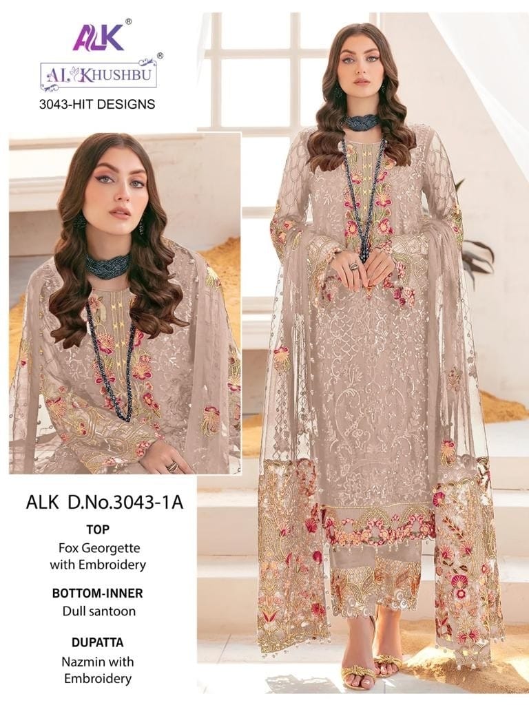 3043-1A Alk Pakistani Salwar Suits