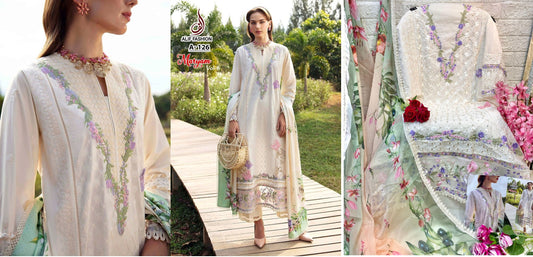 A-126 Maryam Vol 6 Alif Fashion Pakistani Salwar Suits