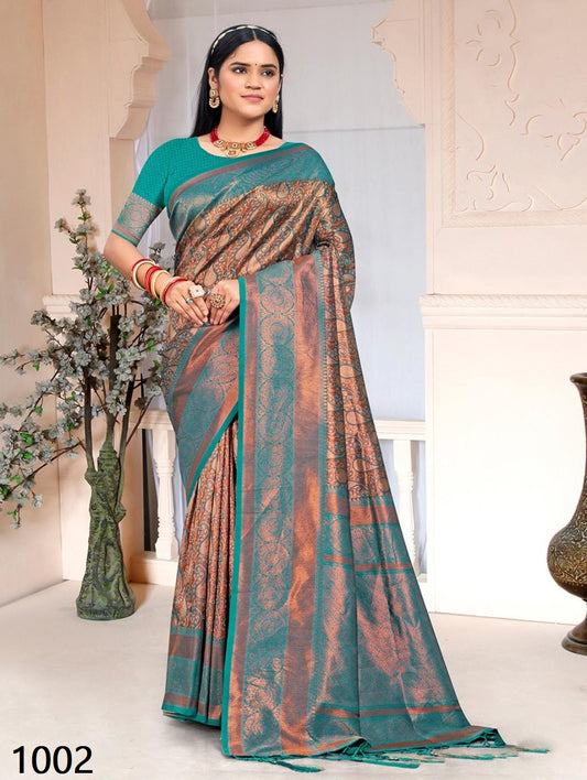 1002 Cadbury Silk Vol 8 Bunawat Sarees