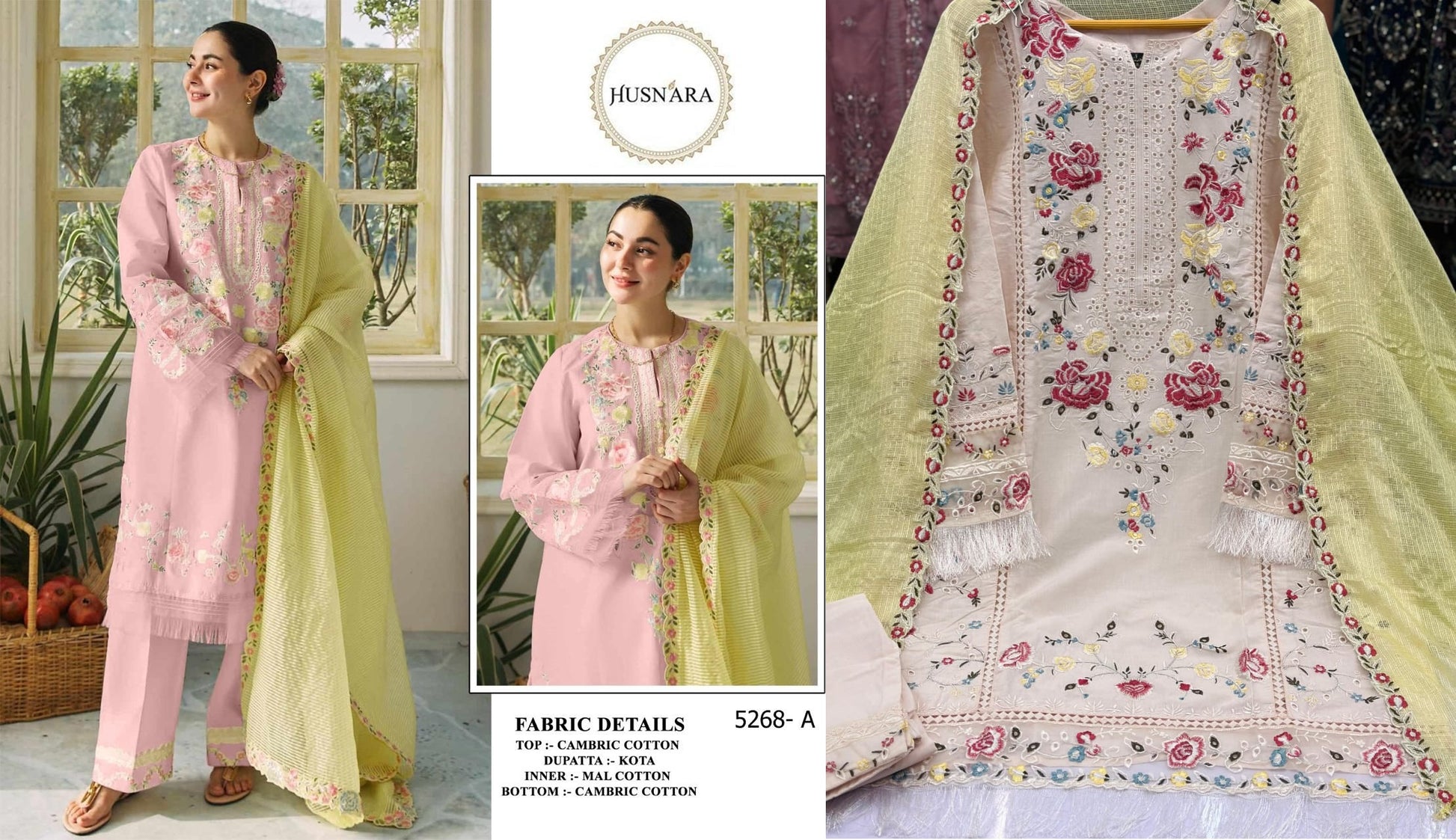 5268A Husnara Pakistani Readymade Suits
