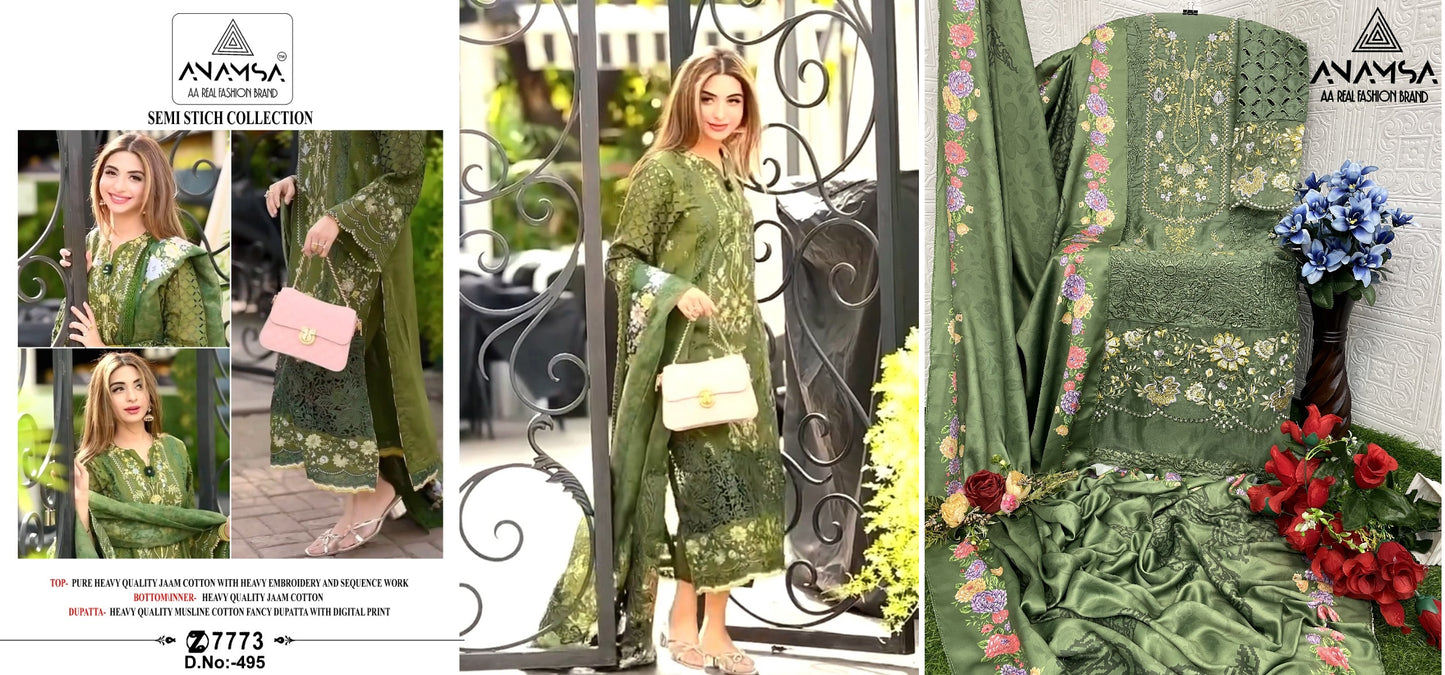 495 Anamsa Pakistani Salwar Suits