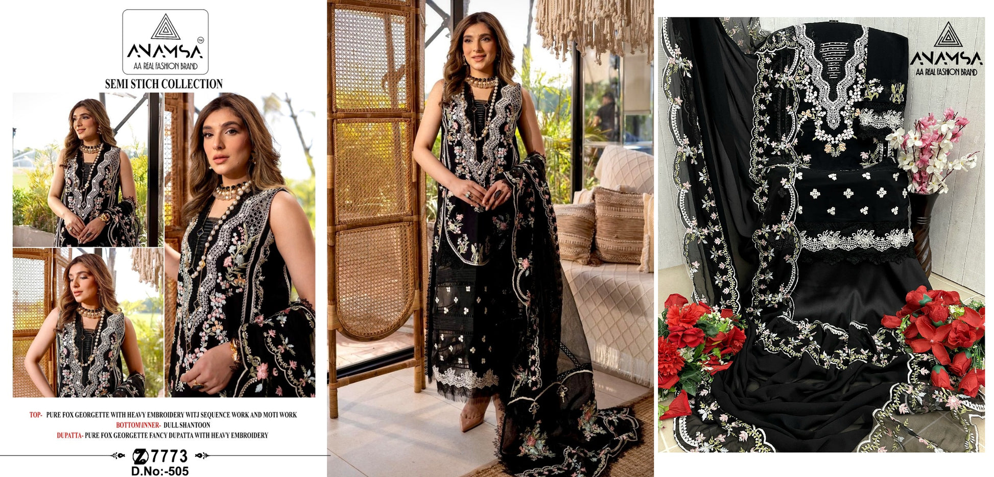 505 Anamsa Pakistani Salwar Suits