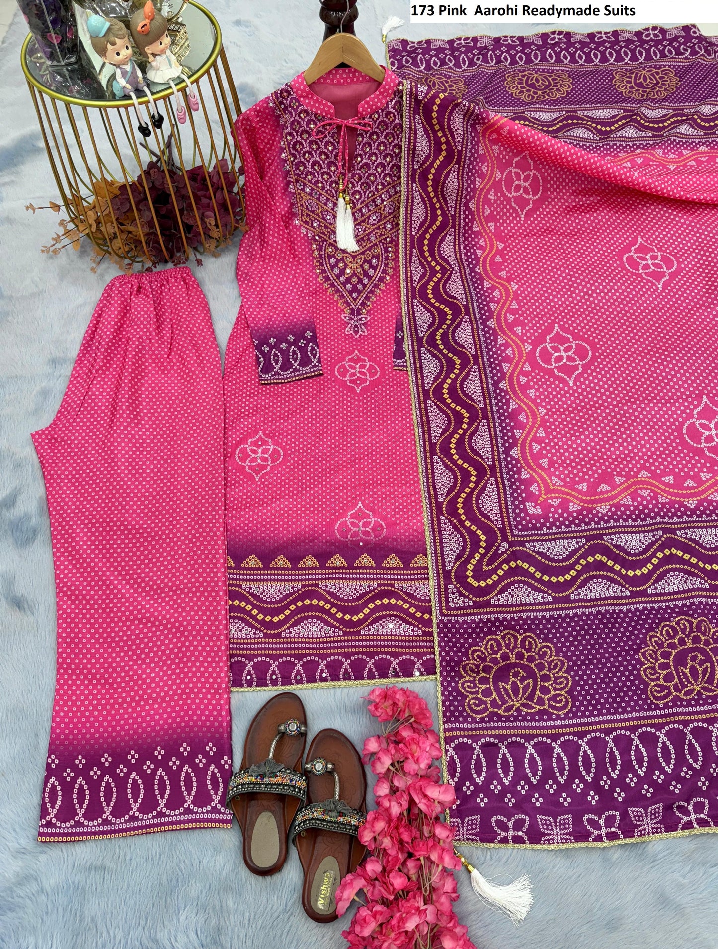 173 Pink Aarohi Readymade Suits