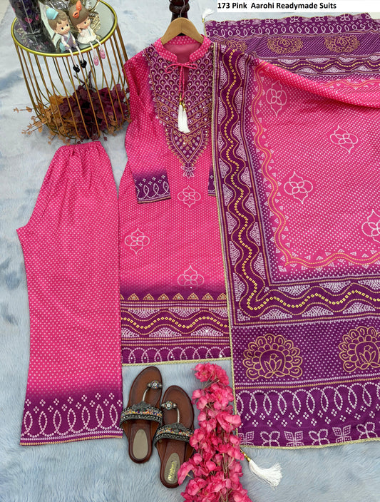 173 Pink Aarohi Readymade Suits