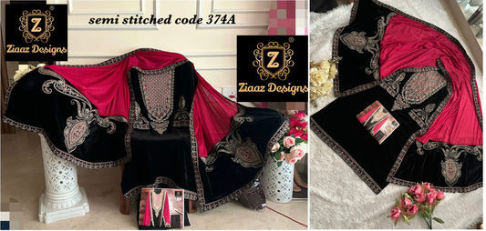 374A Ziaaz Designs Pakistani Salwar Suits