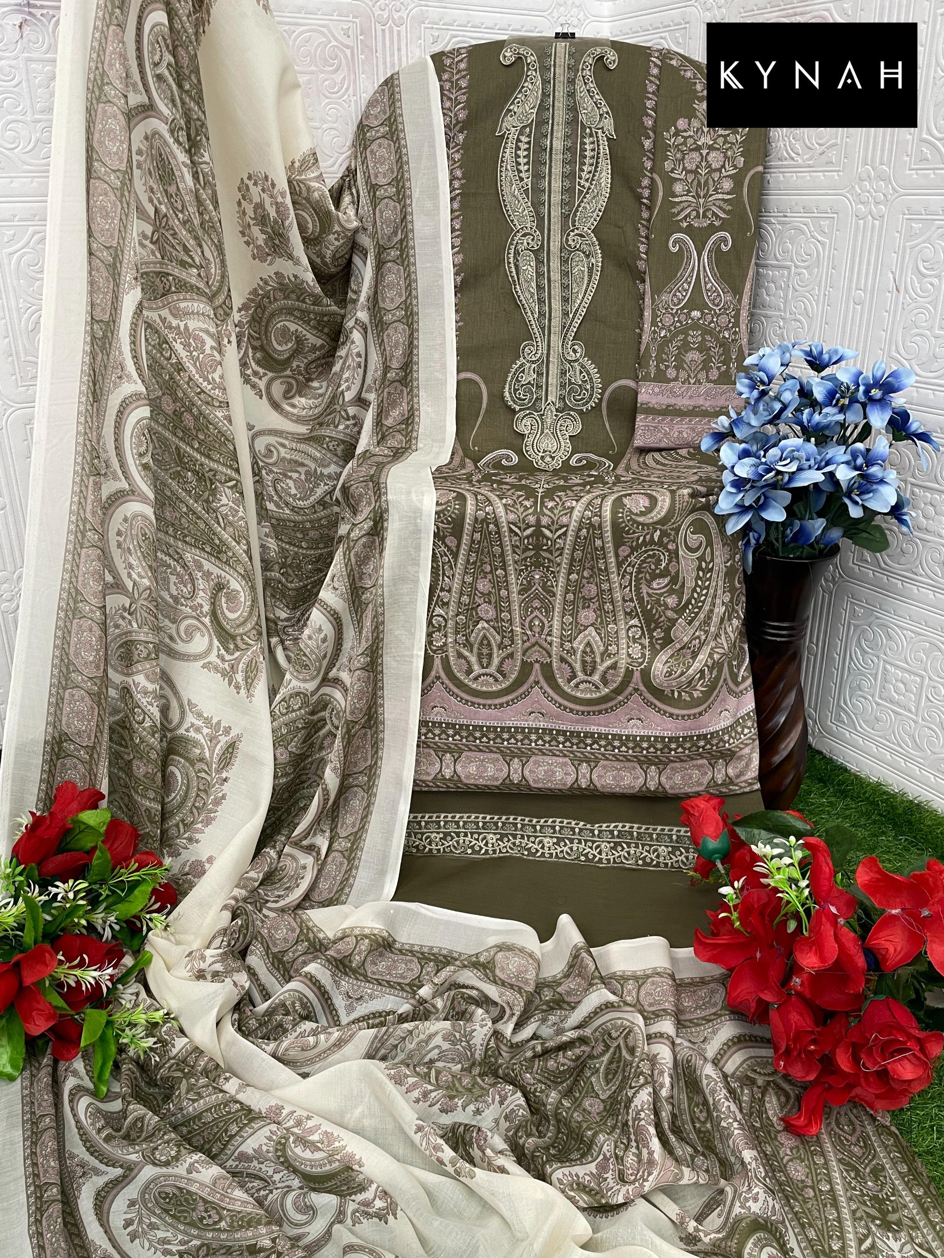 2188A Kynah Embroidery Pakistani Patch Suits