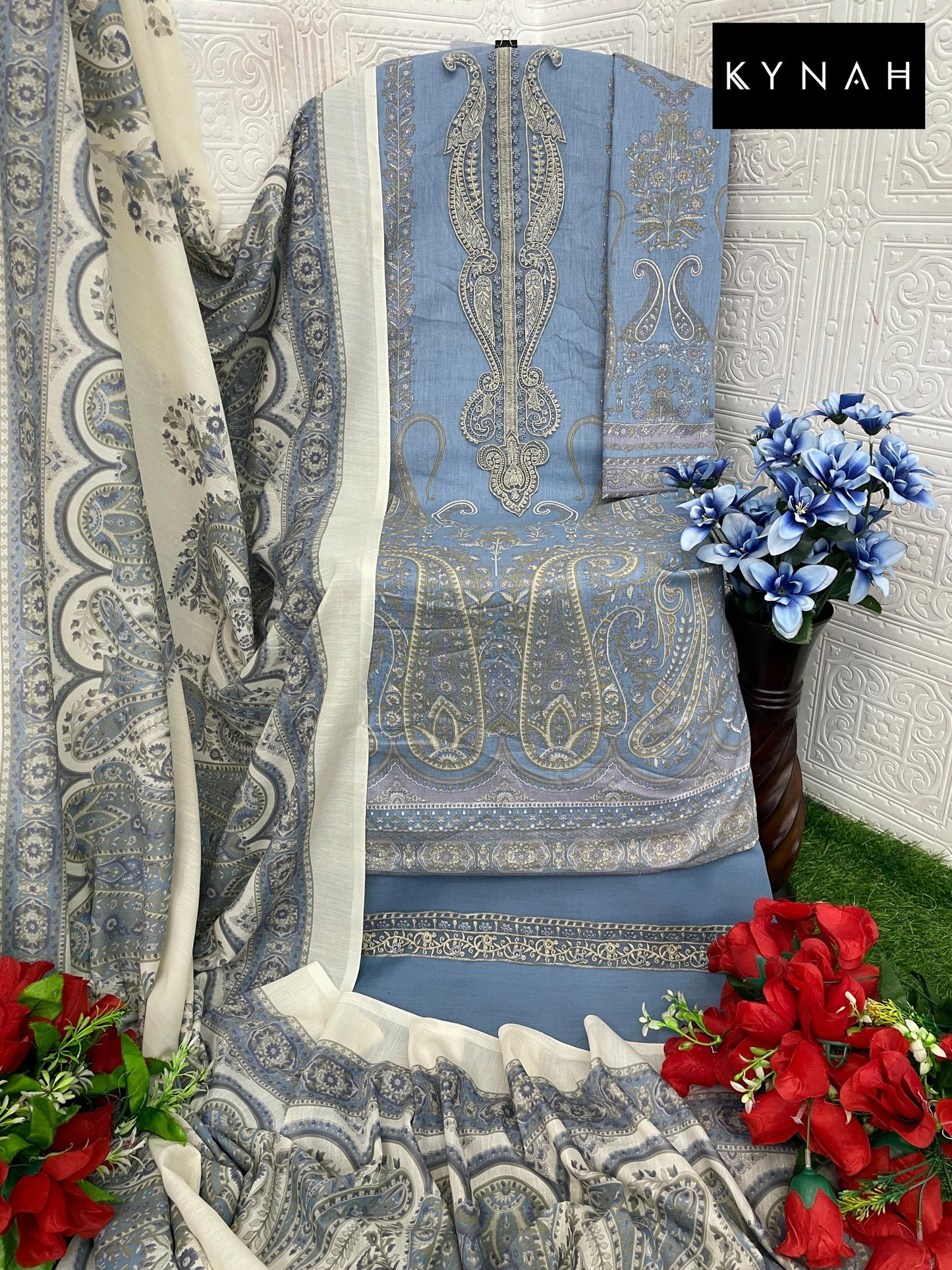 2188 Kynah Embroidery Pakistani Patch Suits