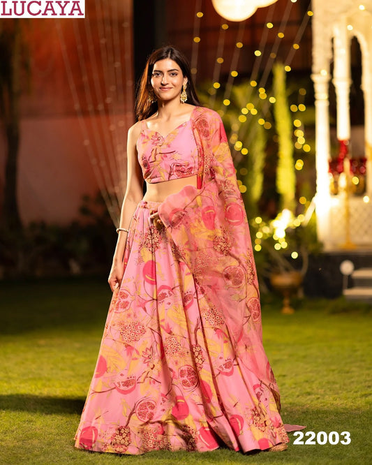 22003 Vol 22 Lucaya Airtex Chinon Readymade Lehenga Choli